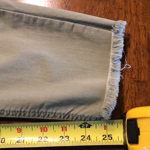 LOFT High Waist Skinny Crop Raw Hem Jeans - Picture 12 of 12